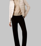 Mixed Media Puffer Jacket