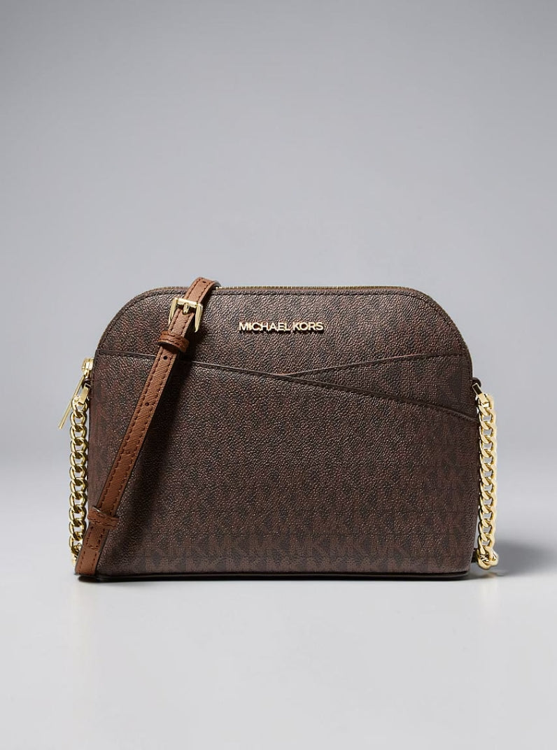 Jet Set Travel Medium Logo Dome Crossbody Bag,35F1GTVC6B