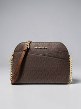 Jet Set Travel Medium Logo Dome Crossbody Bag,35F1GTVC6B