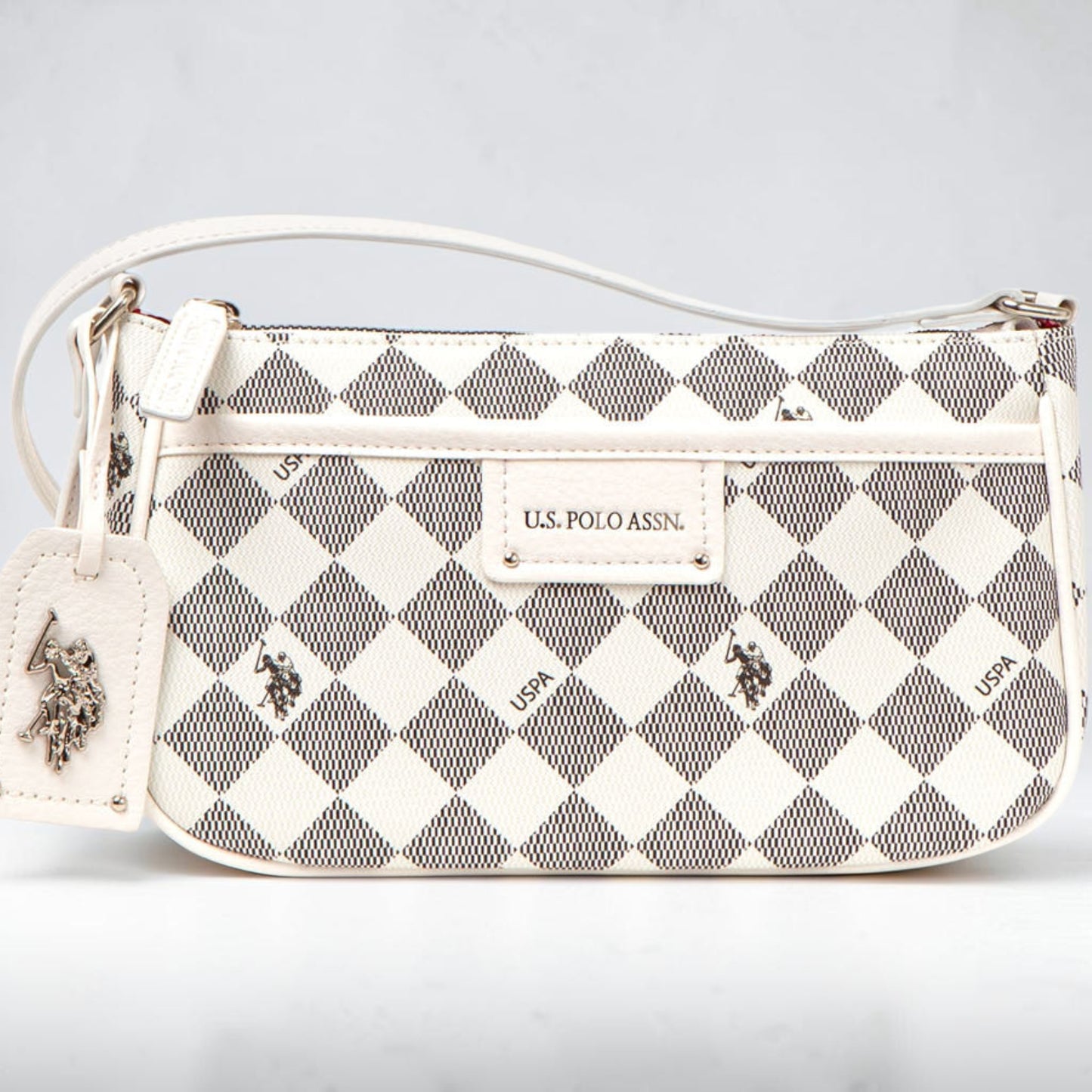 27A176-AA00A,DIAMOND SIGNATURE CROSSBODY BAGUETTE BAG