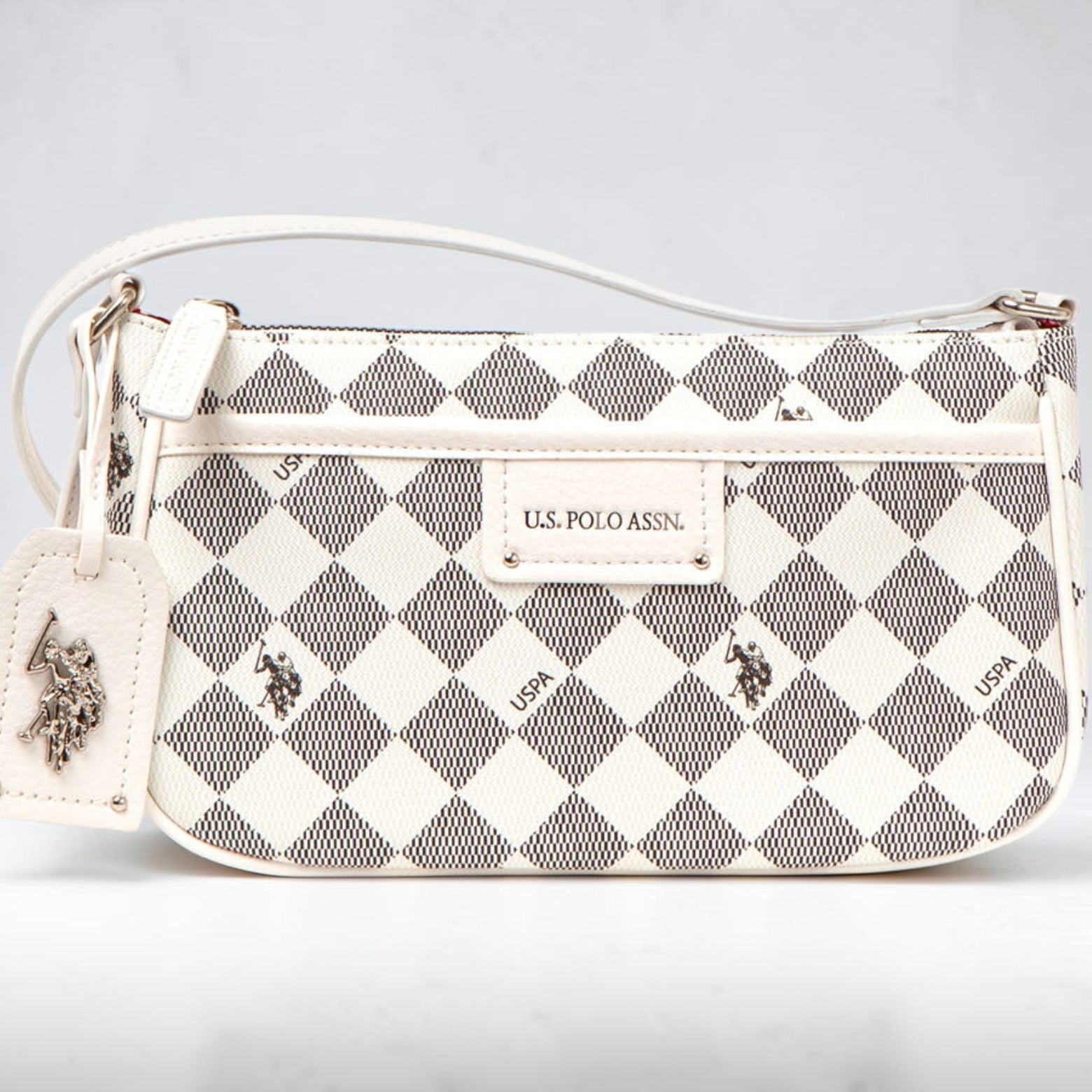 27A176-AA00A,DIAMOND SIGNATURE CROSSBODY BAGUETTE BAG