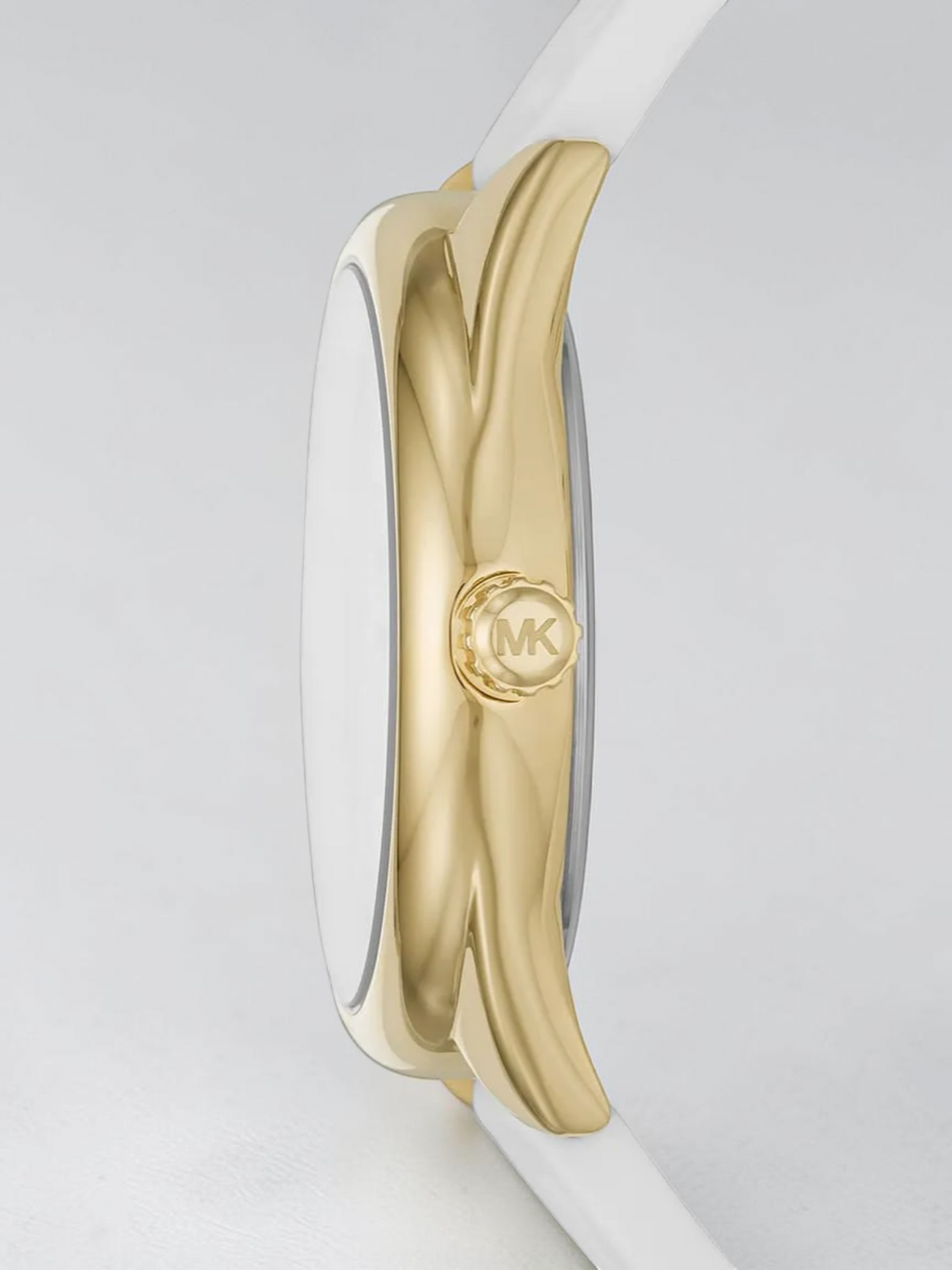 Immediate M.KWomen's Janelle Gold-Tone Silicone Strap Watch, 42mm MK7141