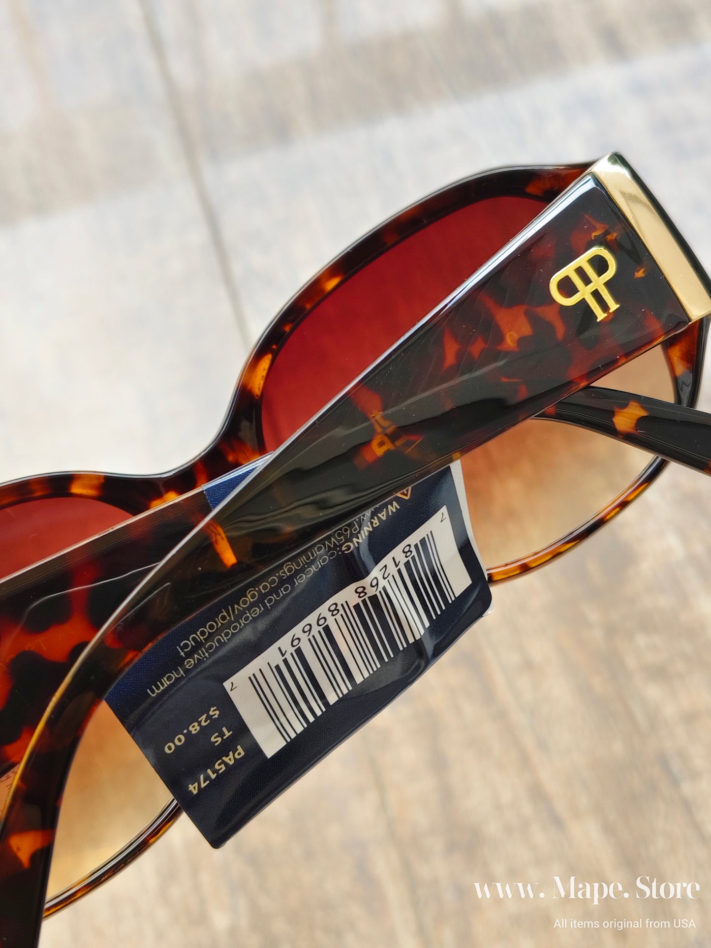 Immediate US Polo  LADIES GLAM HORIZON VENTED OVAL SUNGLASSES Serial PA5174