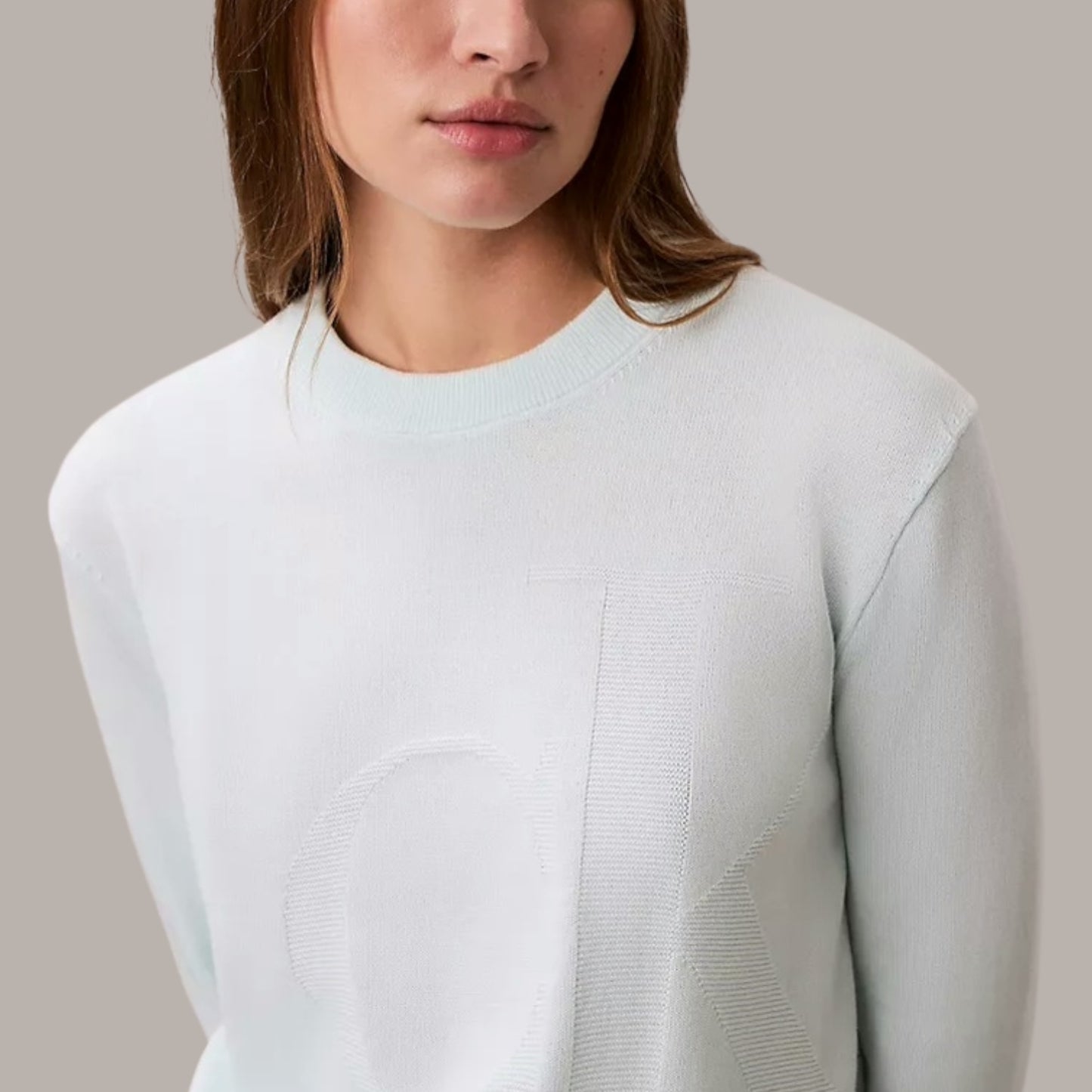 Smooth Cotton Monogram Sweater