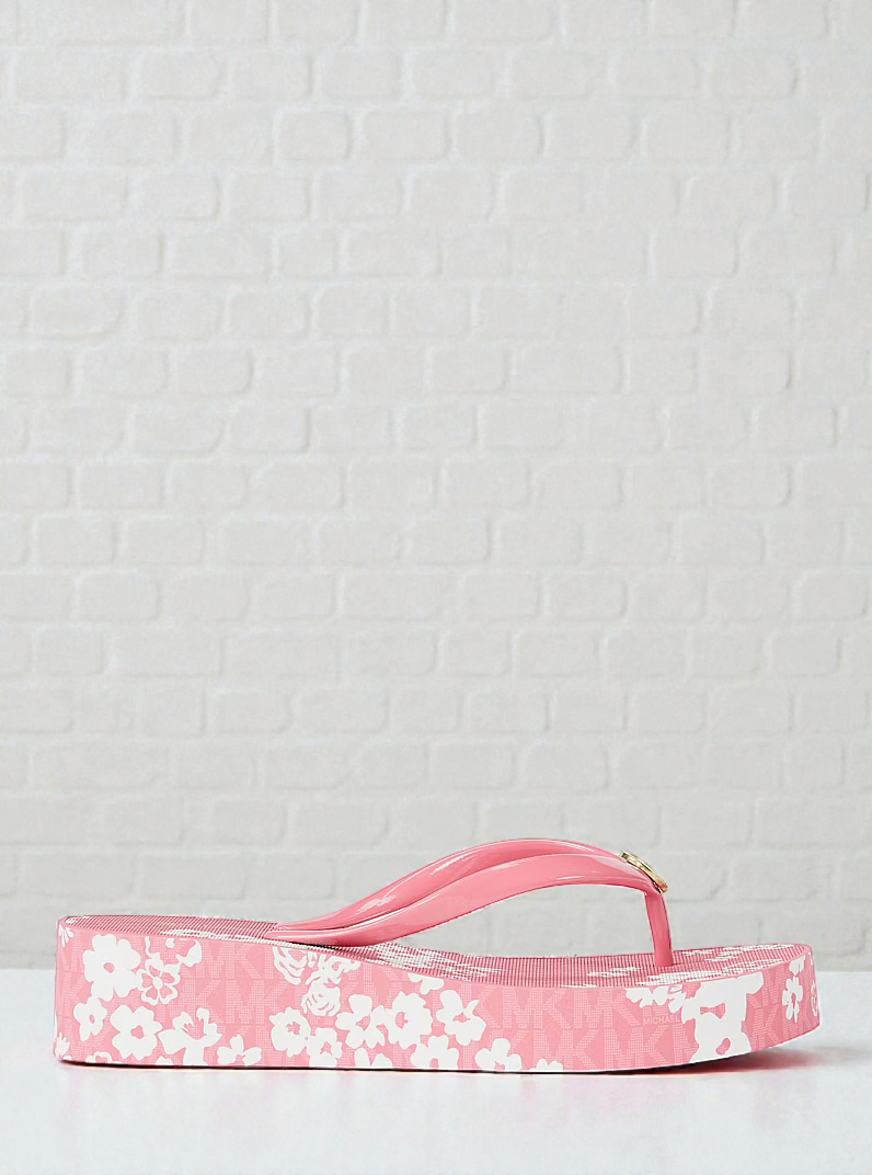 M.k Bedford Printed Signature Logo Flip Flop