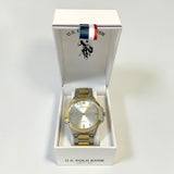 MENS TWO TONE SILVER AND GOLD LINK WATCH,USC80836UO-0000A