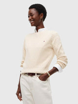 TOMMY HILFIGER Cable Knit Sweater,XW07179-DW5
