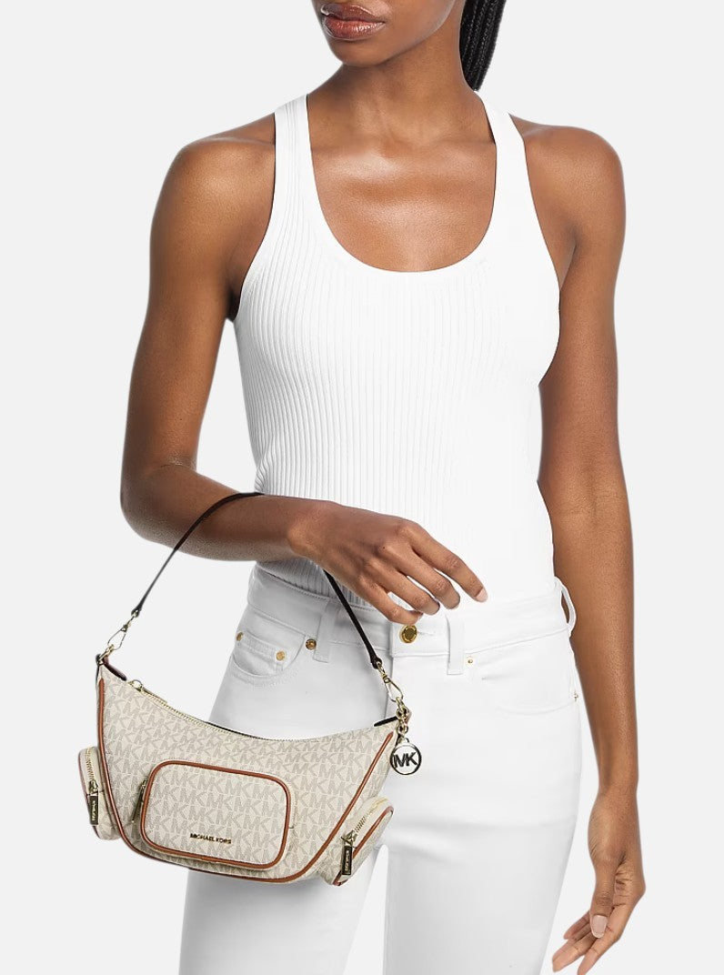Michael Kors Merritt Signature Logo Convertible Crossbody Bag,35S6S0WC1B