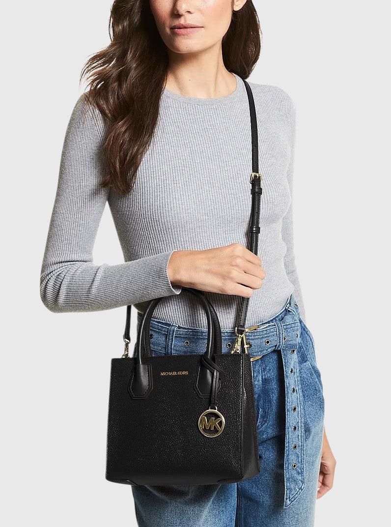 MICHAEL KORS Mercer Medium Pebbled Leather Crossbody Bag,35S1GM9M2L