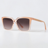 Brown Gradient Square Ladies Sunglasses