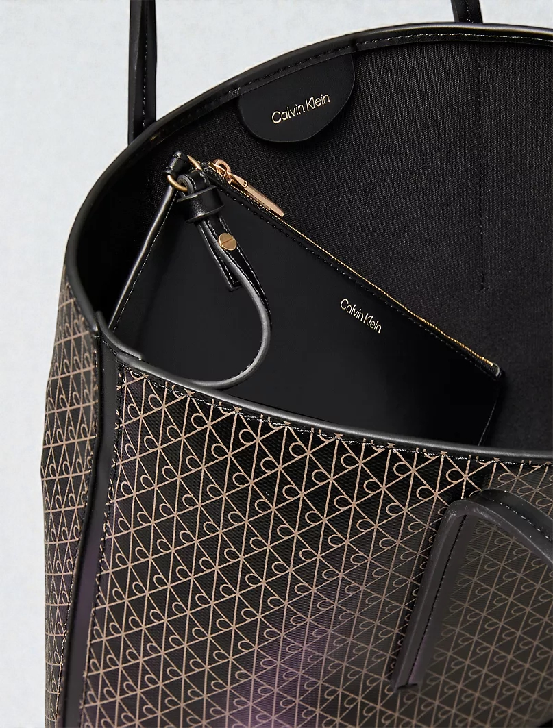 C.K Allover Emblem Logo  Tote Bag with Pouch 4F3267G