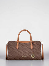 Michael Kors Arden  Signature Logo Top-Zip Satchel,35F6G4XS6S