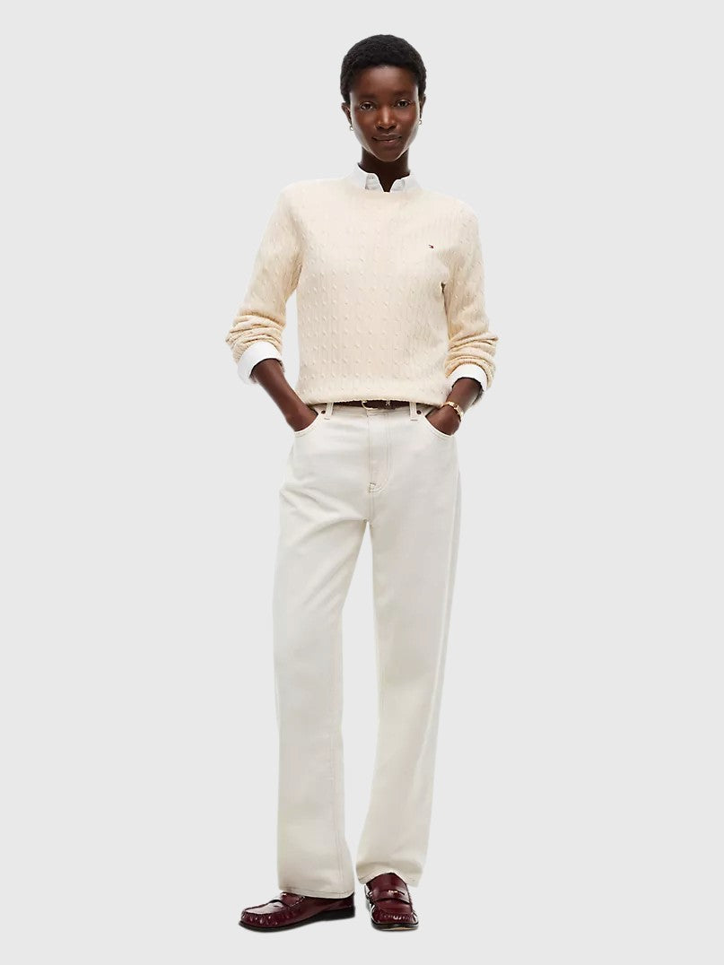 TOMMY HILFIGER Cable Knit Sweater,XW07179-DW5