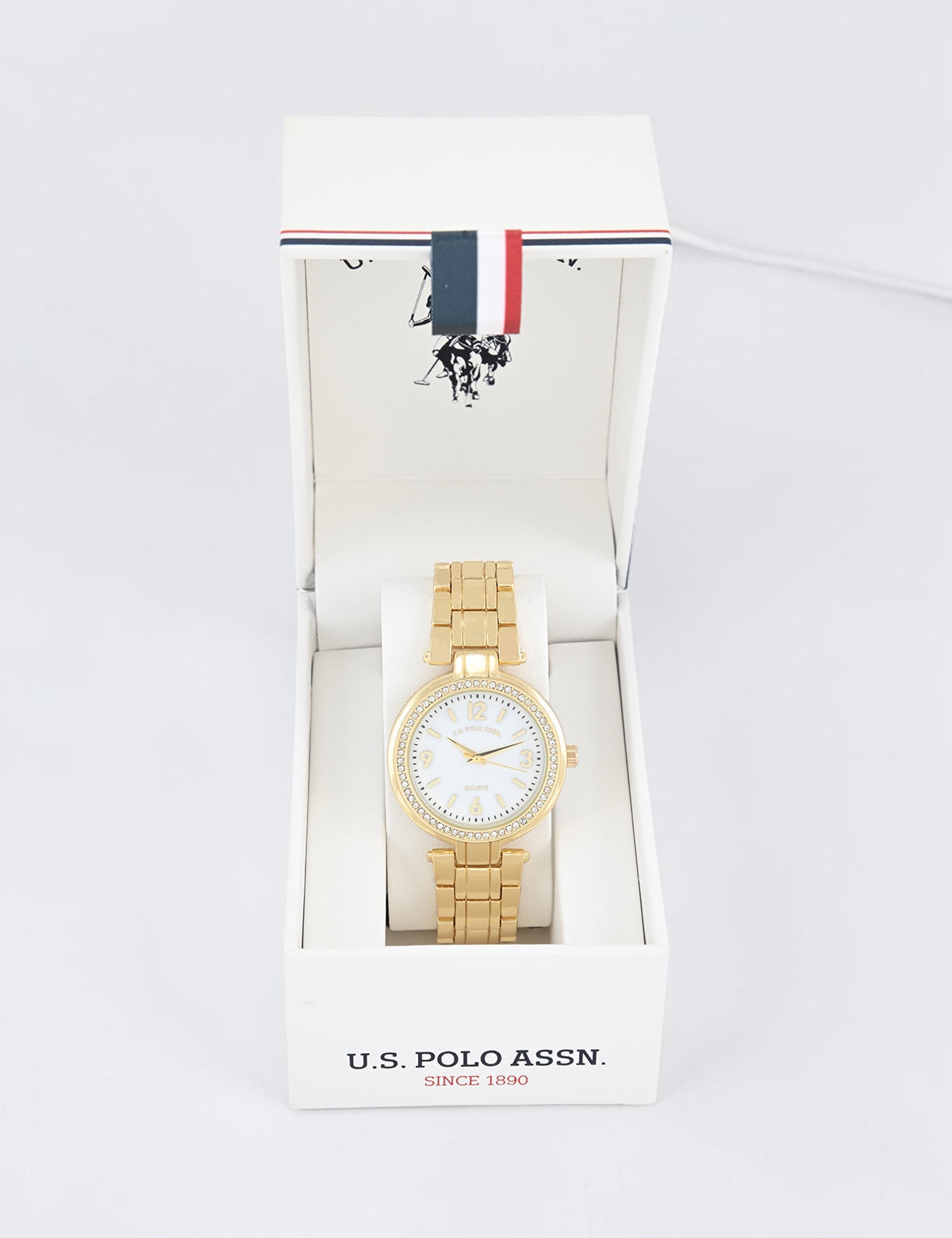LADIES GOLD LINK WATCH,USC40631UO-0000A