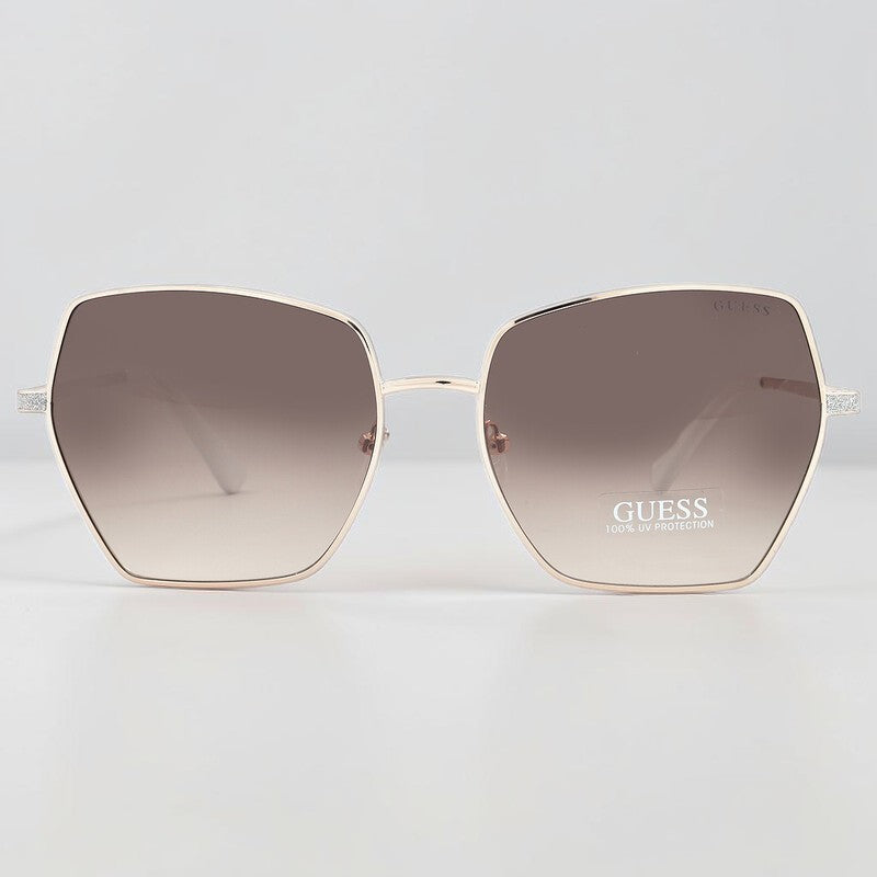 Guess Brown Butterfly Ladies Sunglasses, GF6137
