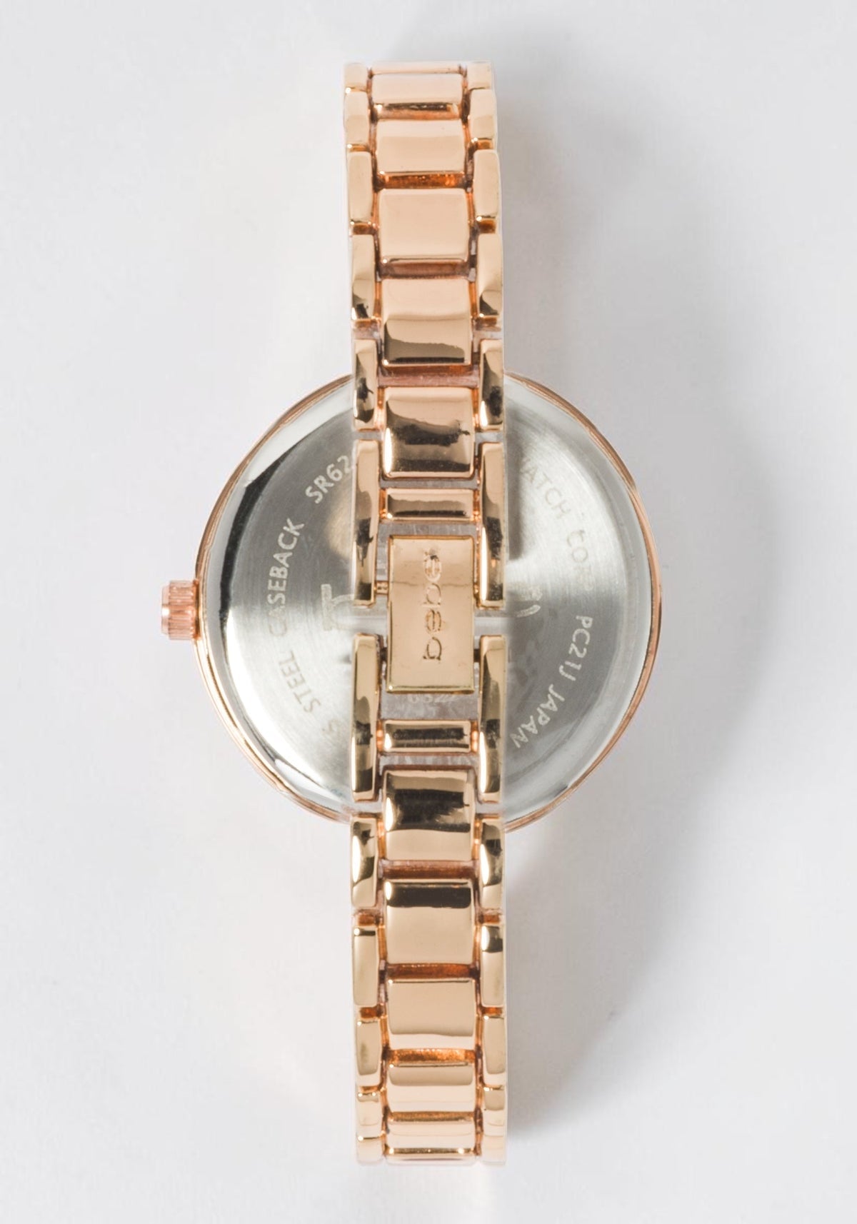 Rose Dial Crystal Bezel Watch