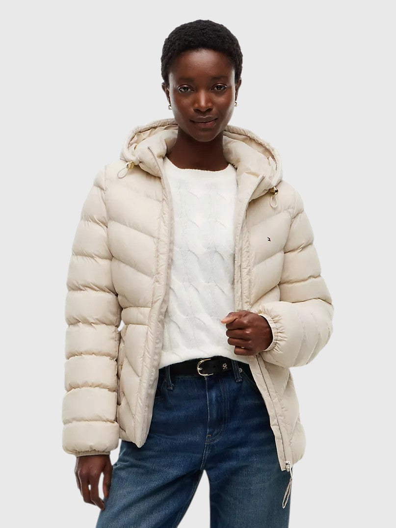 TOMMY HILFIGER  Quilted Hooded Jacket,XW09404-ACI
