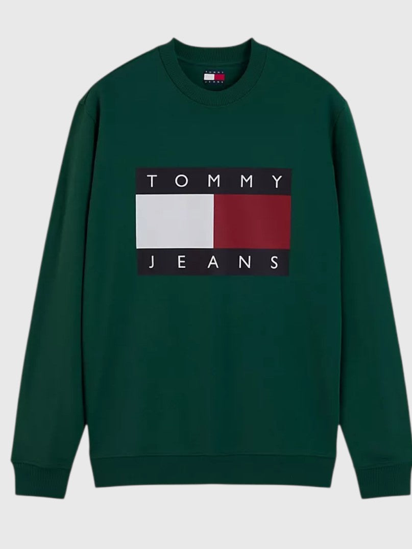 TOMMY HILFIGER Jeans Big Flag Logo Sweatshirt,DM22643-MBM