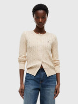 TOMMY HILFIGER Cable Knit Cardigan,XW07848-HIN