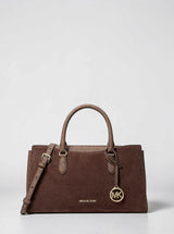 Michael Kors Arden  Signature Logo Top-Zip Satchel,35F6G4XS6S
