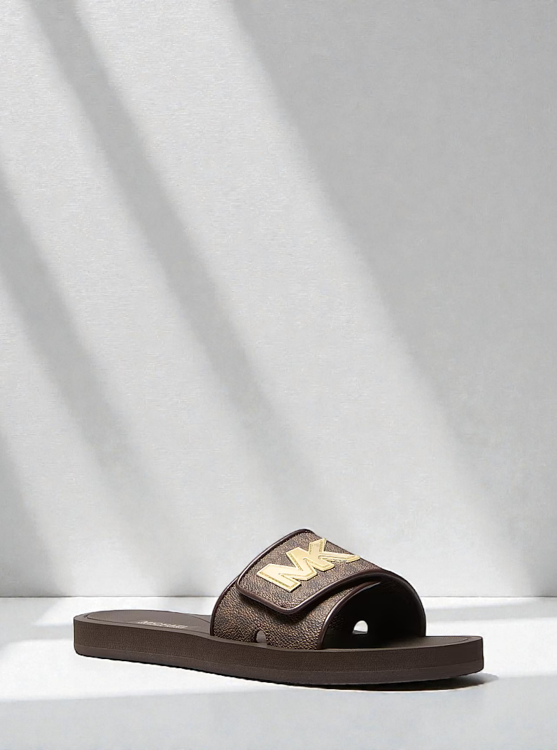 M.k Palmer Signature Logo Slide Sandal