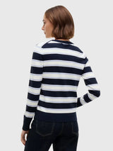 TOMMY HILFIGER Lightweight Striped V-Neck Sweater,XW09742-VLP