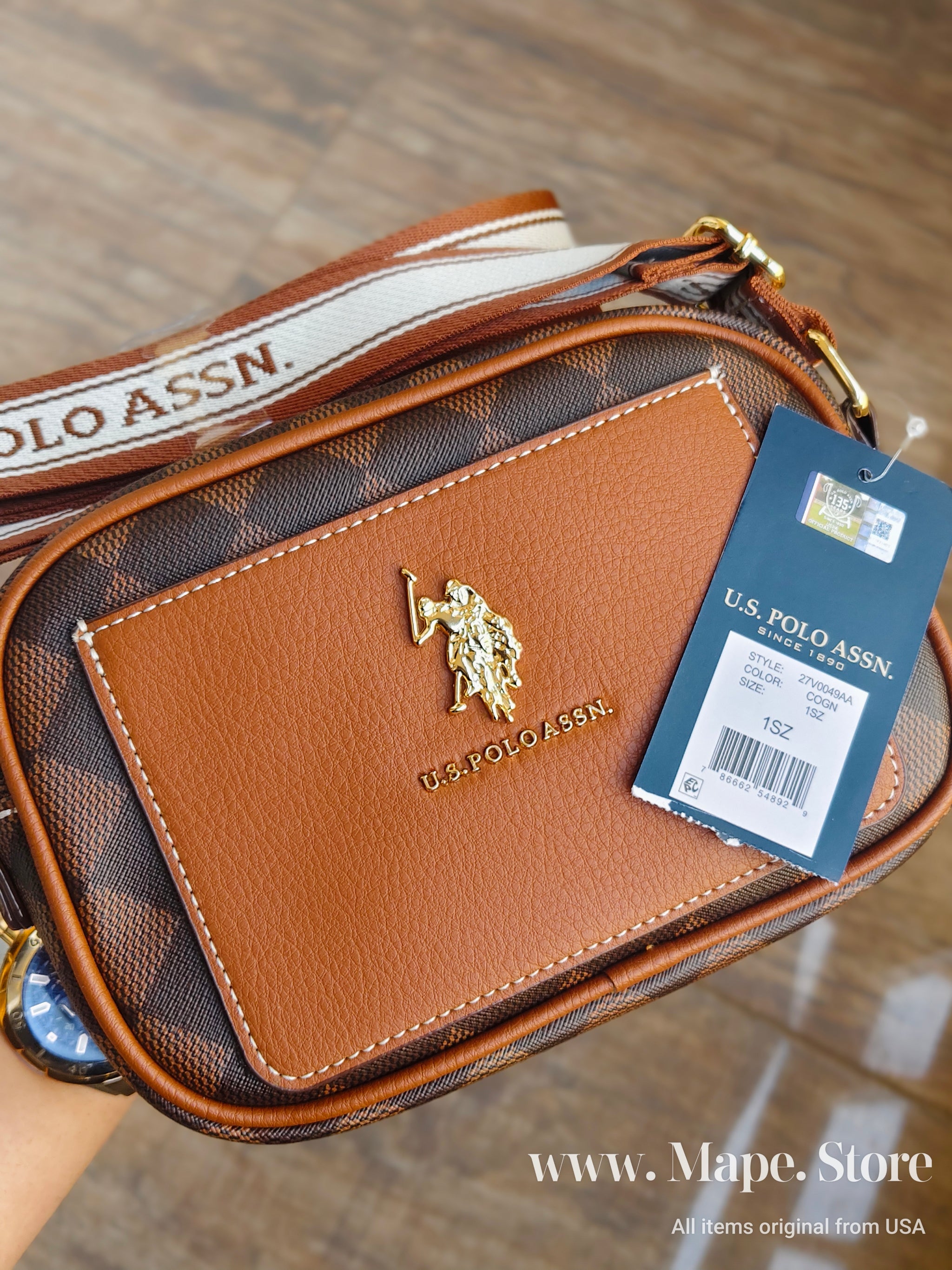 Immediate U.S Polo DIAMOND POCKET CROSSBODY BAG 27V0049-AA00A