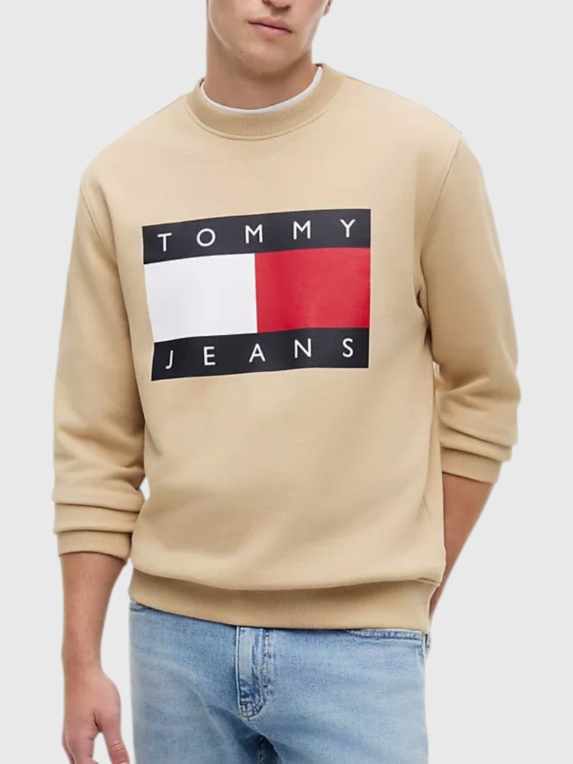 TOMMY HILFIGER Jeans Big Flag Logo Sweatshirt,DM22643-MBM
