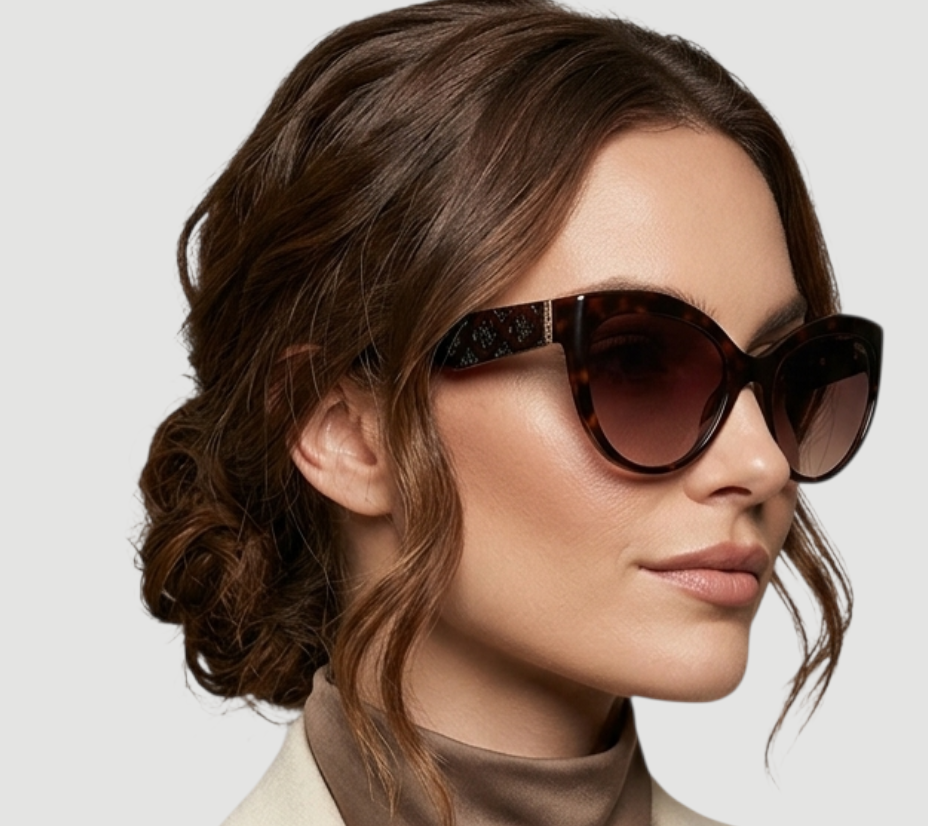 Gradient Brown Butterfly Ladies Sunglasses
