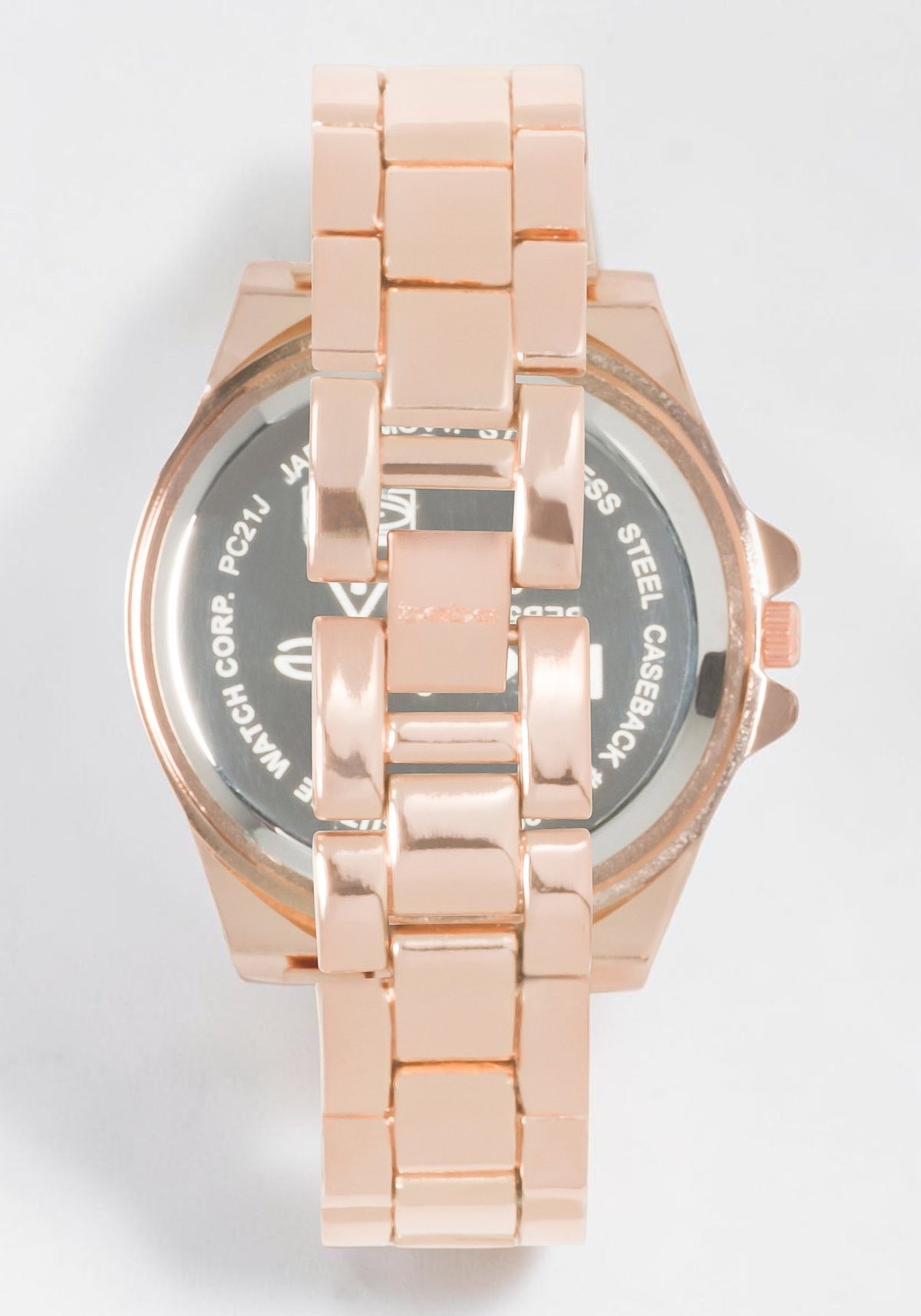 Link Bracelet Crystal Sport Bezel Watch