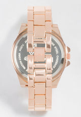 Link Bracelet Crystal Sport Bezel Watch