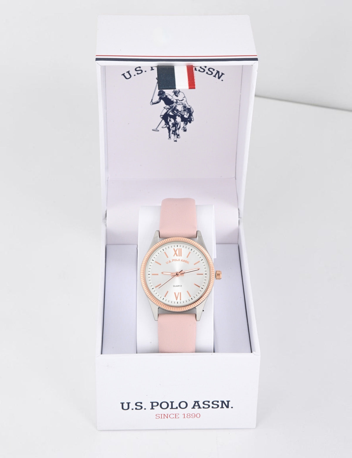 LADIES PINK STRAP WATCH,USC42171UO-0000A