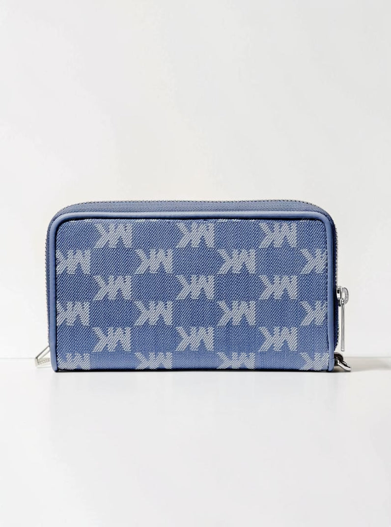 Jet Set Travel Large Logo Jacquard Denim Smartphone Wristlet,35S6STVE3J