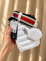 Immediate QUILTED PHONE CROSSBODY WITH ZIPPER POUCH,27A213-AA00A