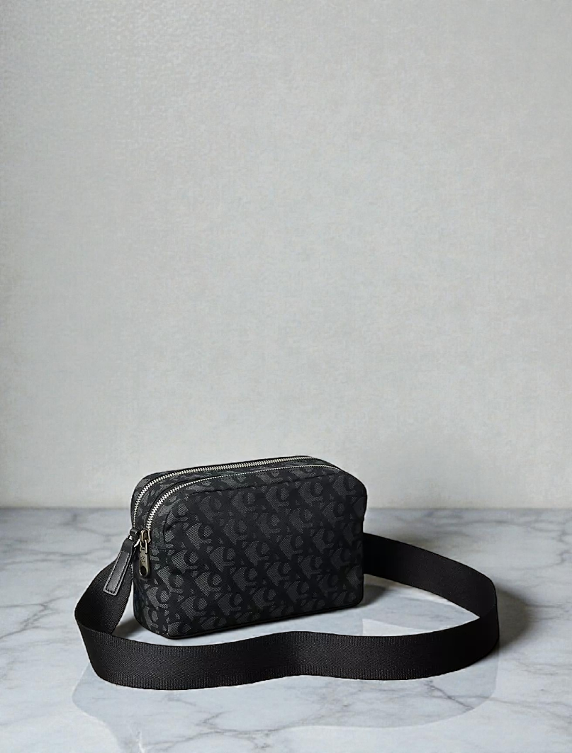 C.K Ultralight Double Zip Crossbody Bag