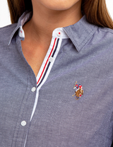 LONG SLEEVE SOLID STRETCH OXFORD SHIRT 215859-YI00A