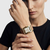 LADIES BROWN STRAP SQUARE FACE WATCH,USC42173UO-0000A