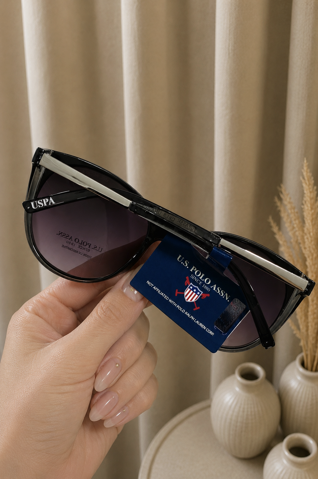 Immediate ETHEREAL PIN CAT-EYE SUNGLASSES, PA5049-0000A