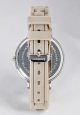 Taupe Crystal Bezel Roman Numeral Watch