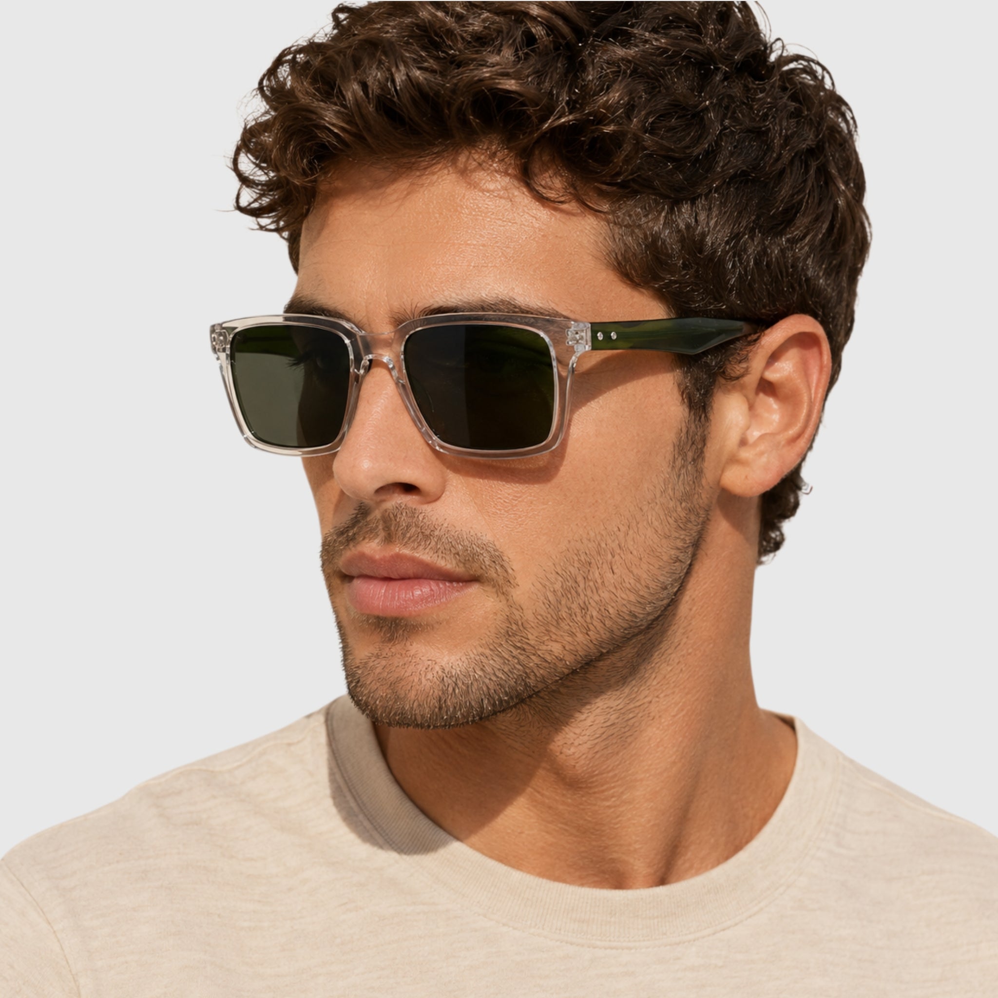 Tommy Hilfiger
Green Square Men's Sunglasses,TH 2067/S