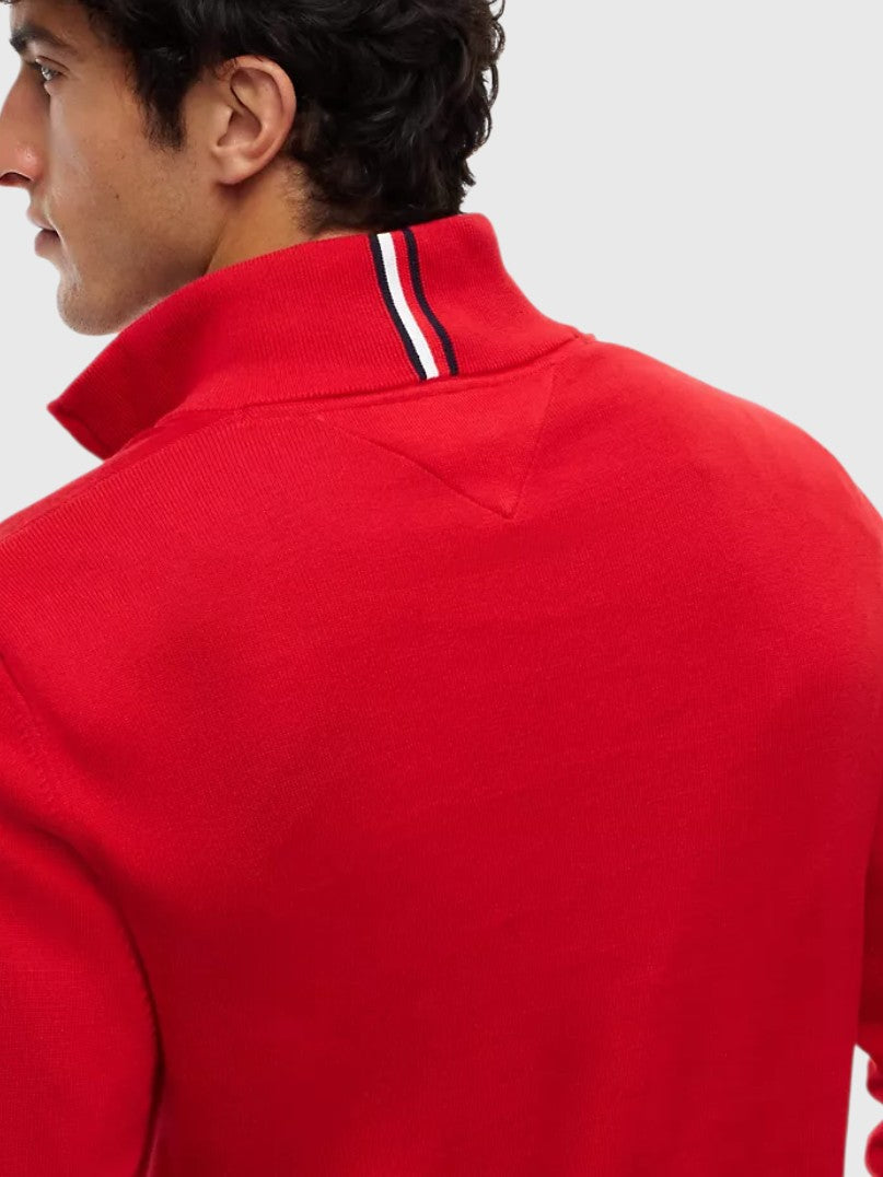 TOMMY HILFIGER Classic Quarter-Zip Sweater,78J9329-BDS