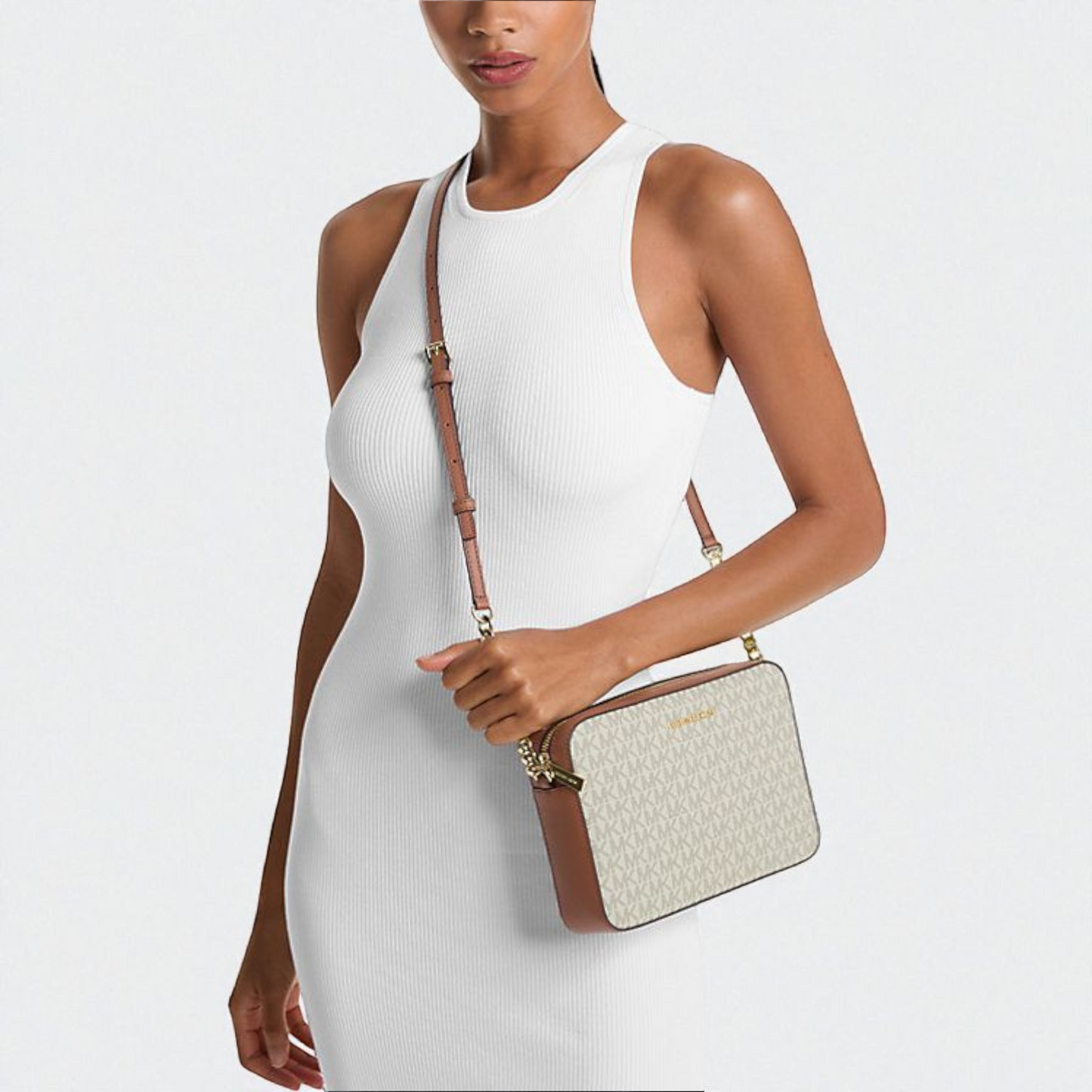 Jet Set Large Printed Logo Crossbody Bag 35F8GTTC3B