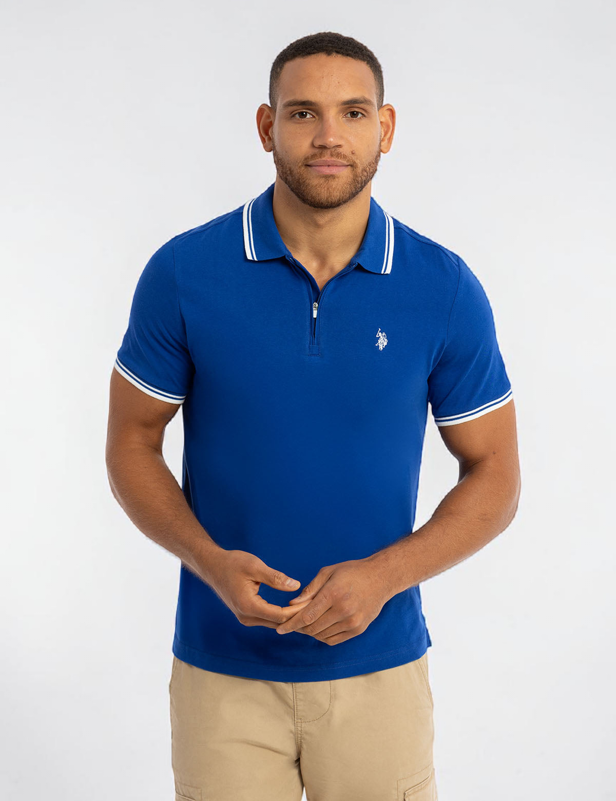 Immediate ZIPPER PLACKET TIPPED JERSEY POLO SHIRT Serial 11D612-2W00A