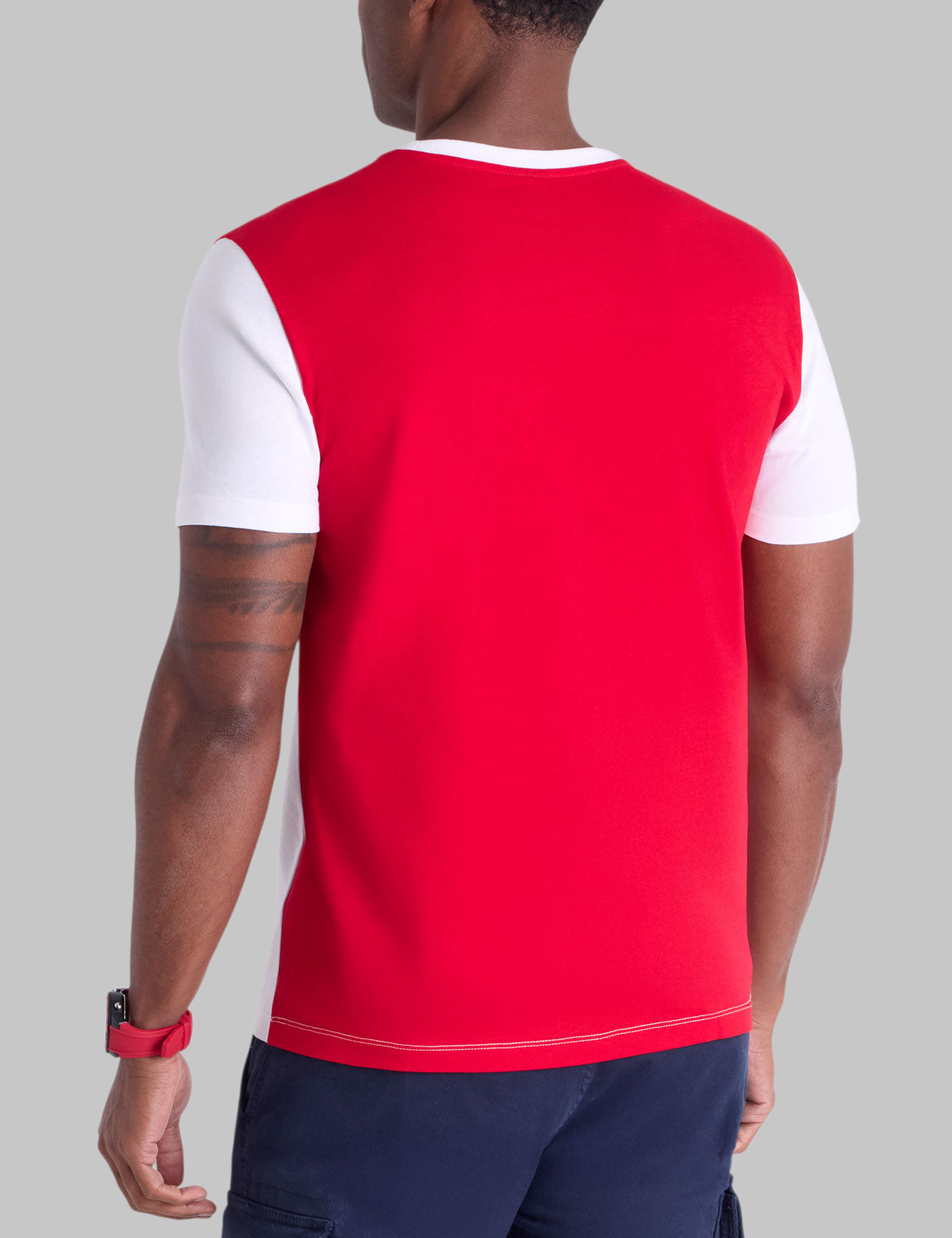 USA COLORBLOCK PRINTED JERSEY T-SHIRT