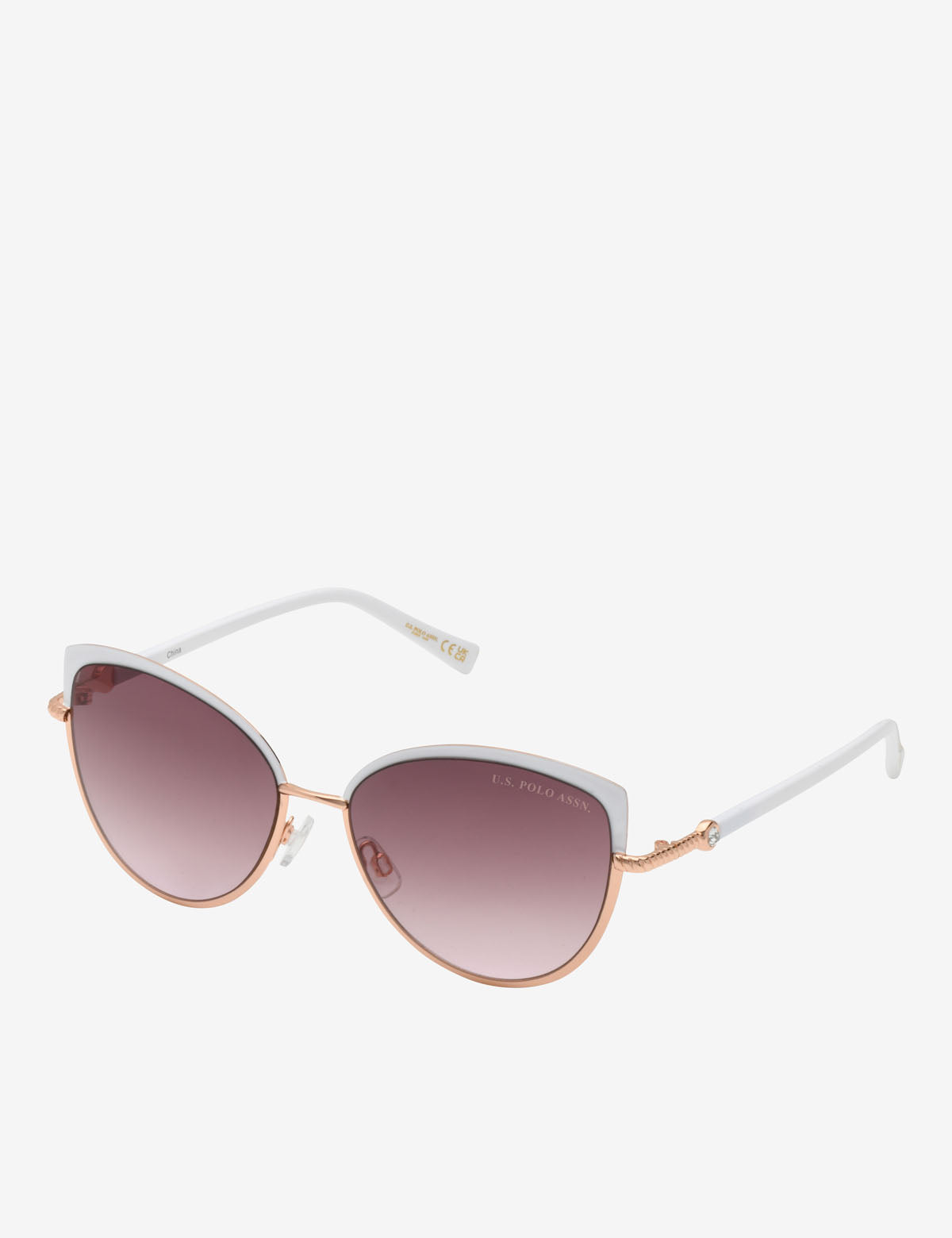 LADIES METAL CAT-EYE SUNGLASSES,  PA5143-0000A