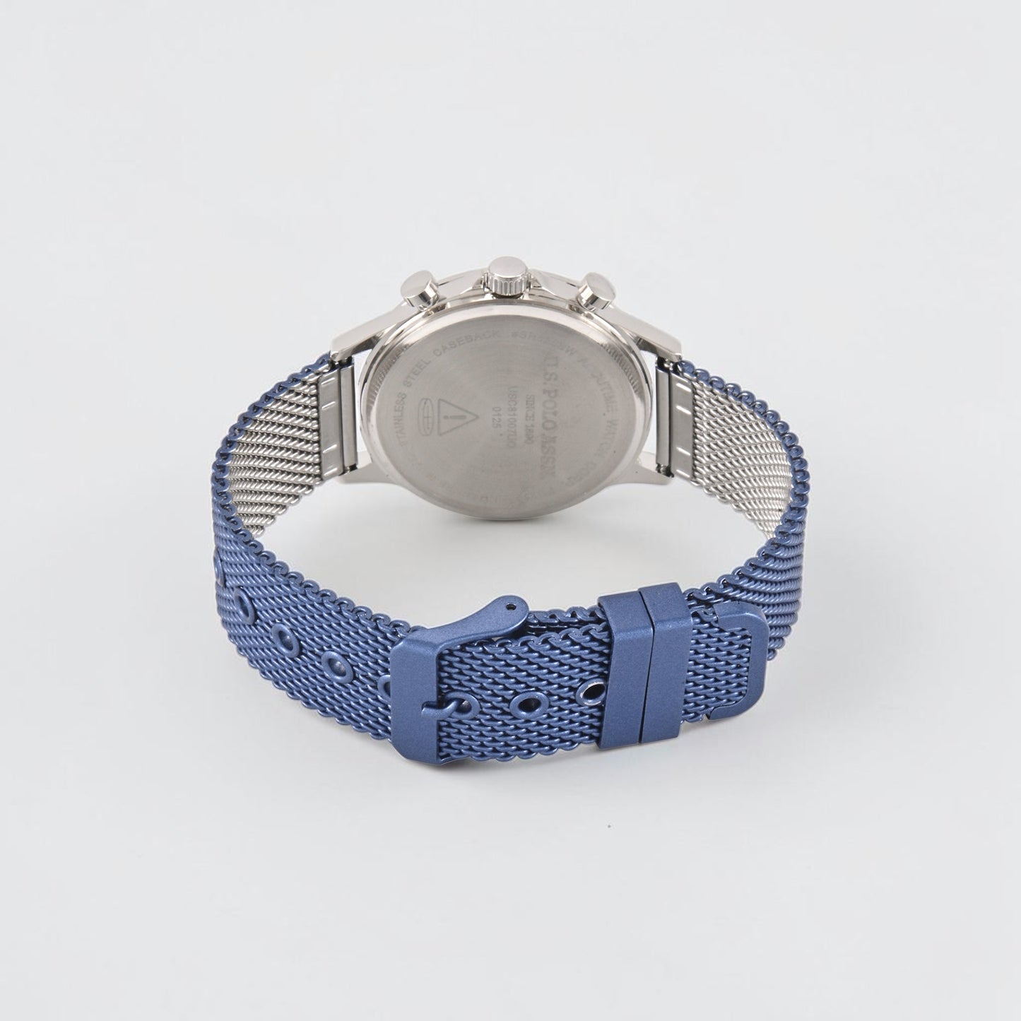 MENS BLUE MESH STRAP WATCH,USC81007UO-0000A