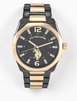 MENS TWO TONE LINK ANALOG WATCH,USC80974UO-0000A