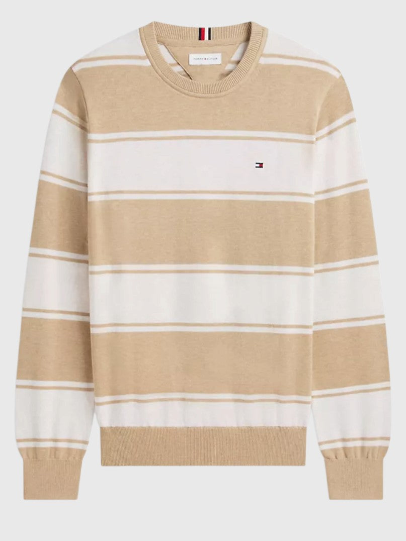 TOMMY HILFIGER Rugby Stripe Crewneck Sweater,XM07954-P61
