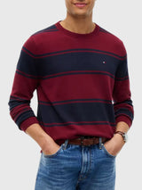 TOMMY HILFIGER Rugby Stripe Crewneck Sweater,XM07954-P61