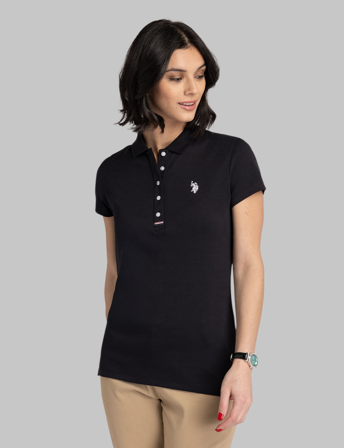 SLIM FIT INTERLOCK POLO SHIRT